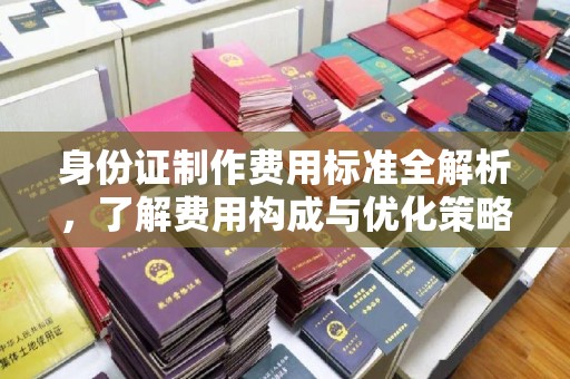 珠山身份证制作费用标准全解析，了解费用构成与优化策略